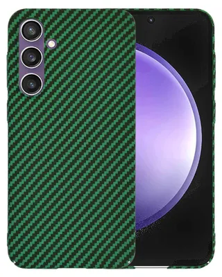 Produktbild von Techsuit Carbonite FiberShell Back Cover Hülle für Samsung Galaxy S23 FE - Grün