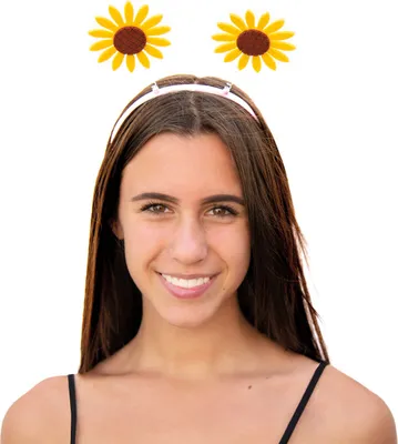 Produktbild von Oblique Unique Haarreif mit Wackel Sonnenblumen Haarreifen für Karneval Fasching Motto Party