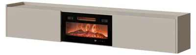 Produktbild von Furniture24 Fernsehschrank Arigato 200 Cm Tv - Lowboard Mit Elektrokamin - Kaschmir