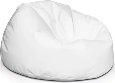 Produktbild von Ecopuf Sakwa, Sitzkissen Sessel Bean Bag, Sitzsack Kunstleder, Weiß E1, L