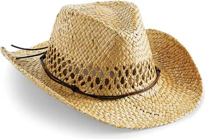 Produktbild von Straw Cowboy Hat / Strohhut im Advanger Style - Farbe: Natural - Größe: One Size