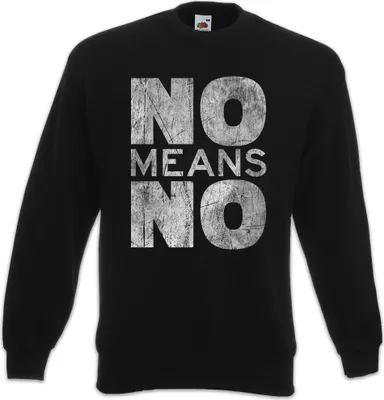 Produktbild von Urban Backwoods No Means No, Sweatshirt, Farbe: Schwarz, Größe: 4XL