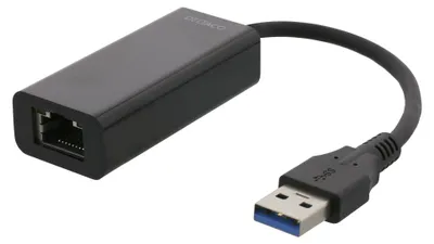 Imagen del producto de Deltaco USB3-GIGA5, cable, USB, Ethernet, 1000 Mbit/s, color