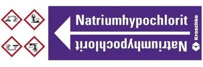 Produktbild von Dreifke® Rohrleitungsband Natriumhypochlorit, praxisbewährt, ab Ø 10mm, viole...