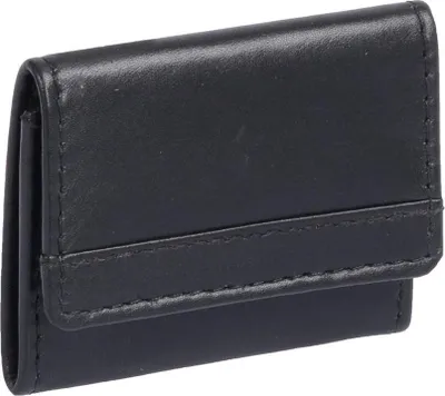 Produktbild von extra kleine Minibörse schwarz, Leder