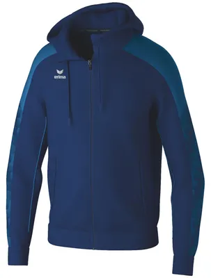 Produktbild von Erima Evo Star Trainingsjacke mit Kapuze New Navy/Mykonos Blue Junior