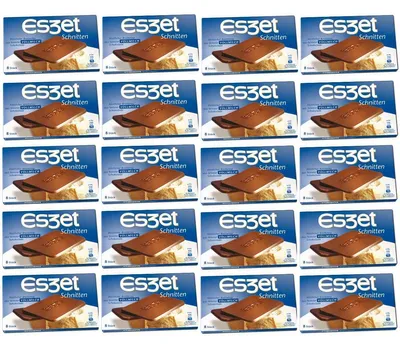 Produktbild von Eszet Schnitten 8 Vollmilchschokoladen Täfelchen 75g 20er Pack