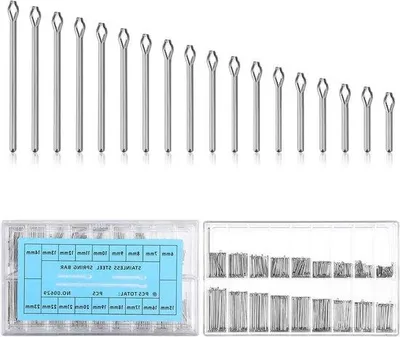 Productafbeelding van Set horlogebanden van staalveren - 360 stuks - 18 verschillende maten - inclusief 6 mm en 7 mm