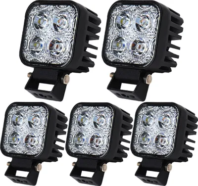 Obrázek produktu pro Greenmigo 5X 12W LED světlomet IP67 Vodotěsné LED pracovní světlo 12V 24V auto reflektor couvací světlo