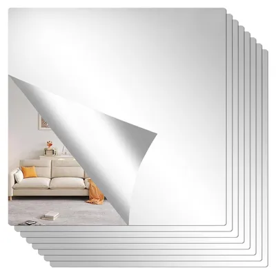 Immagine prodotto di Specchio adesivo - Piastrella a specchio - Acrilico - 20 x 20 cm - 8 pezzi