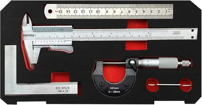Immagine prodotto di Set di spessori di precisione, 150 mm, 4 pezzi, utensile per misurazioni precise