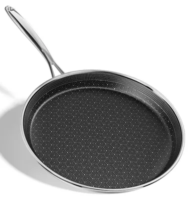 Productafbeelding van 28 cm Roestvrij Stalen Crêpepan met Keramische Coating