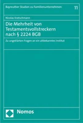 Immagine prodotto di Die Mehrheit von Testamentsvollstreckern nach § 2224 BGB