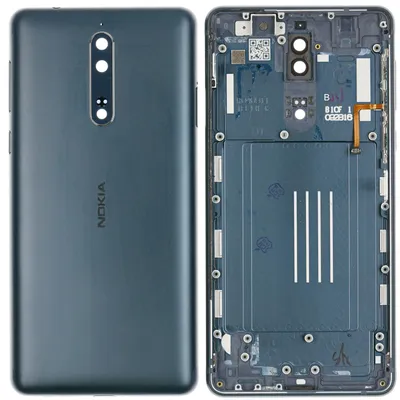 Produktbild von Nokia 8 Backcover + Kameraglas, Blau