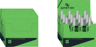 Produktbild von SYNCROS CO2 Pumpen/Kartuschen - CO2 12x38 g - Silber