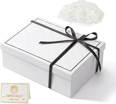 Productafbeelding van Elegante Geschenkdoos met Deksel 25x18x8,5 cm voor Verjaardag, Bruiloft en Kerst