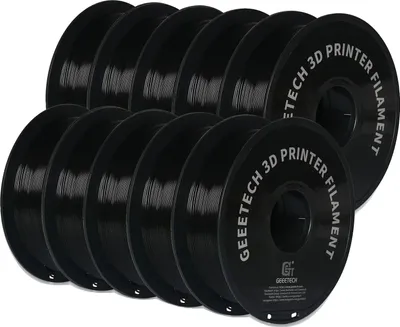 Obrázek produktu pro GEEETECH 3D filament, hmotnost 10 kg, průměr 1,75 mm, PETG černý 10kg