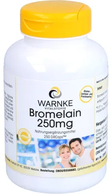 Image de WARNKE Bromélaïne, 250 mg, capsules, 250 capsules