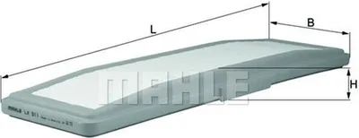 Produktbild von Mahle Luftfilter für Porsche 928