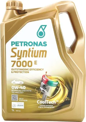Produktbild von PETRONAS Syntium 7000 E für 0W-40 5 Liter Motoröl Motorenöl 229.5 Longlife-01 502 00 505 00 RN0700 RN0710 WSS-M2C937-A 229.3 Öl
