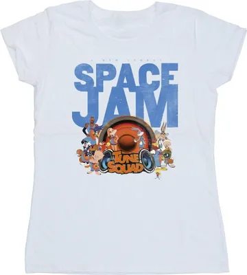 Produktbild von Space Jam: A New Legacy - "Tune Squad" T-Shirt für Damen BI50103 (L) (Weiß)