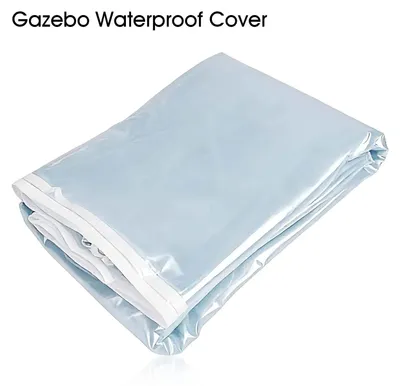 Immagine prodotto di Gazebo - Tettoia di ricambio/telone di copertura - 3x4 m - PVC impermeabile - Protezione dalla pioggia - Rivestimento di ricambio - Trasparente