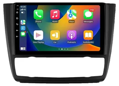 Immagine prodotto di CarPlay, dimensioni dello schermo, sistema di navigazione, compatibile con BMW Serie 1 (modelli E81, E82, E87, E88), cambio manuale o automatico. Modello: P3CP A