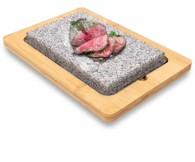 Imagen del producto de NutriChef: Piedra caliente, piedra de lava para cocinar filetes, barbacoas y carne a la parrilla