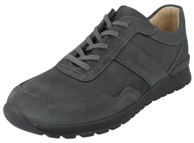 Produktbild von FINN COMFORT Prezzo Herren Halbschuhe dunkelgrau Nubukleder - Größe: UK 8,5