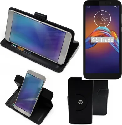 Produktbild von K-S-Trade® Case Schutzhülle Handyhülle kompatibel mit Motorola Moto E6 Play Flipcase Smartphone Cover Handy Schutz Tasche Klapphülle Walletcase
