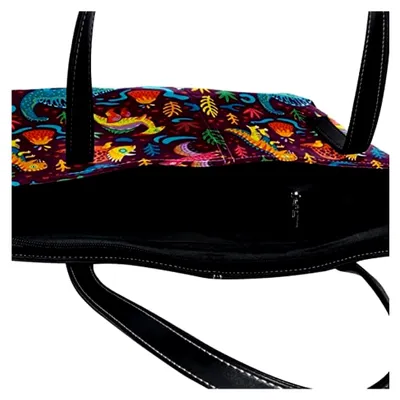 Produktbild von Dinosaurier-Schultertasche, leicht und lässig, für Lehrer, Handtasche, Geldbörse, Rot, Mehrfarbig