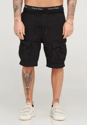 Produktbild von behype. Herren Cargoshorts Kurze Hose für Herren im Regular-Fit Mit Gummibund & Tunnelzug - Sommer-Shorts Bermuda