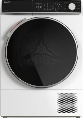 Zdjęcie produktu dla Sharp KD-NHL8S9GWC, Wolnostojący, Od przodu, Pompa grzewcza, Biały, Obrotowy, Prawy