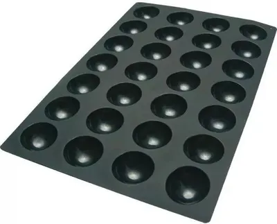 Zdjęcie produktu dla Forma do półkul SILIKOMART 28, silikon, wysokość: 35 mm, długość: 600 mm