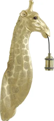 Obrázek produktu pro Light & Living - nástěnné svítidlo - Giraffe - zlatá - plast - zvířecí lampa - E27 - 3122584