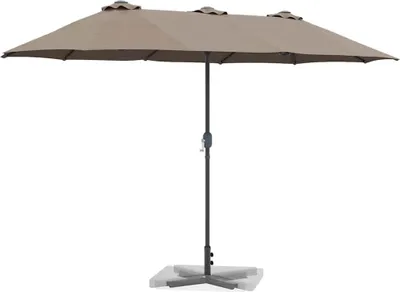 Obrázok produktu pre vidaXL Záhradný slnečník Taupe 370 x 197 x 239 cm