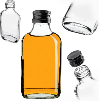 Bottiglie Vetro 250 Ml Con Tappo A Vite - 50 Pezzi Per Liquori, Oli E Succhi, Design Elegante - Foto 8