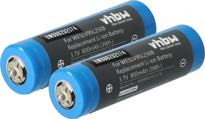 Produktbild von vhbw 2x Akku kompatibel mit Panasonic ES-8101, ES-8102, ES-8103, ES-8109, ES-8161, ES-8043, ES-8044, ES-8078 Rasierer (800 mAh, 3,7 V, Li-Ion)