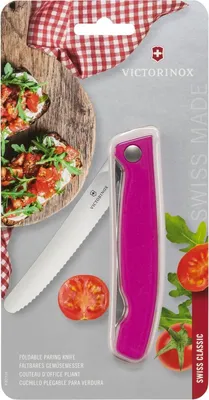 Produktbild von Victorinox Swiss Classic faltbares Gemüsemesser pink