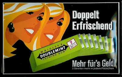 Produktbild von Blechschild Wrigley Doublemint Kaugummi Schild Nostalgieschild