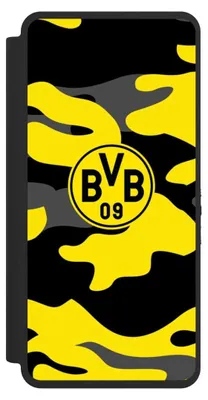 Produktbild von NIVOCASE Klapphülle für Samsung Galaxy S26 Ultra Handyhülle aus Kunst Leder NIVOflip schwarz BVB Borussia Dortmund Fanartikel