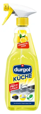 Produktbild von durgol Küchenreiniger – Entfernt Fett & Kalk auf Glaskeramik-Kochfeldern, Arbeit