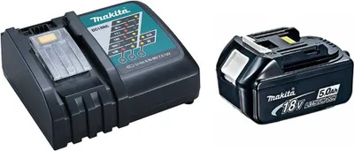 Immagine prodotto di Set di alimentazione MAKITA (1 x 18V 5,0 Ah + DC18RC)
