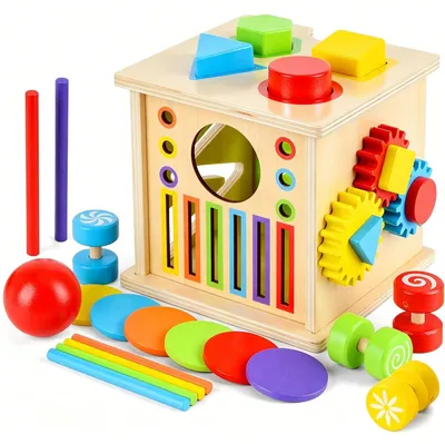 Zdjęcie produktu dla Solidchoice - Drewniane zabawki Montessori dla dzieci