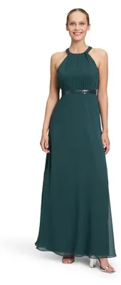 Immagine prodotto di Abito da sera senza schiena per donna, marca Vera Mont, taglia 36, colore grigio ardesia