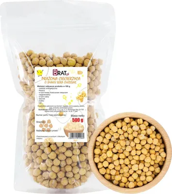 Zdjęcie produktu dla Prażona ciecierzyca o smaku sera 500g