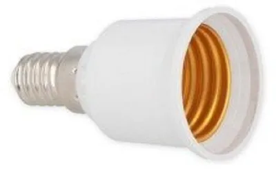 Produktbild von E14 auf E27 Sockel Fassung Adapter LED Lampensockel Lampenfassung Erweiterung 230V für LED Leuchtmittel Glühirnen, Halogen Lampen Licht E14 auf E27