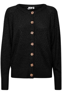 Produktbild von ICHI IHODANSA CA4 Damen Lange Strickjacke Feinstrick Cardigan Longstrickjacke St