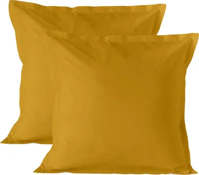 Produktbild von Kissenbezug HappyFriday Basic Senf 60 x 60 cm 2 Stück
