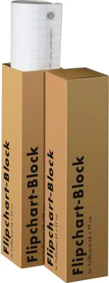 Produktbild von LANDRE Flipchartblock 65x98 cm 20 Blatt 80 g/qm kariert